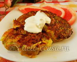 Оладьи из кабачков с морковью