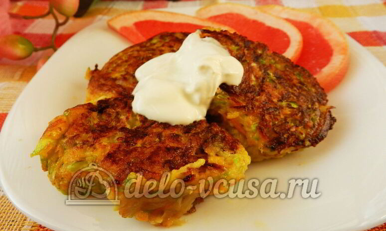 Рецепт оладьи из кабачков с морковью