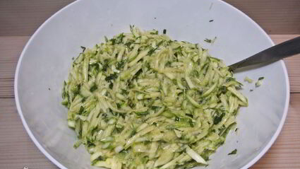 оладьи из кабачков с зеленью