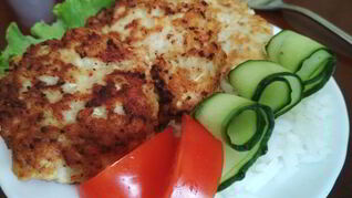 Оладьи из капусты и куриного фарша