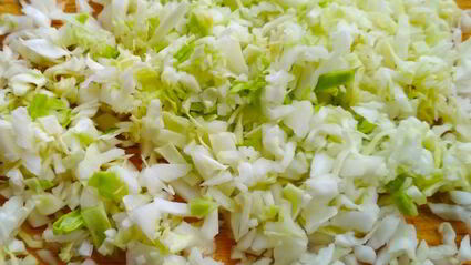 оладьи из капусты и куриного фарша