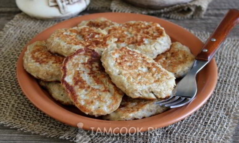 Рецепт оладьи из овсянки и банана