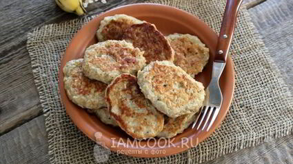 оладьи из овсянки и банана