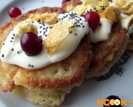 Оладьи из овсяных хлопьев