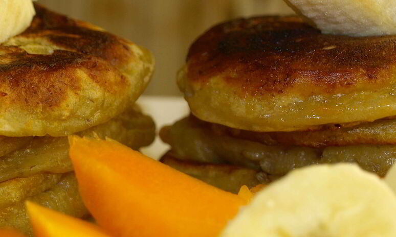 Рецепт оладьи из тыквы и банана