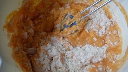 оладьи из тыквы с семгой