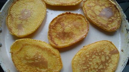 оладьи из тыквы с семгой