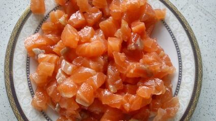 оладьи из тыквы с семгой