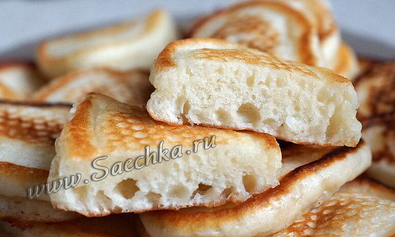 Рецепт оладьи на кефире пышные