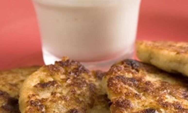 Рецепт оладьи с бананом и изюмом