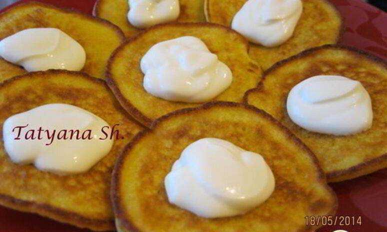 Рецепт оладьи с рикоттой и бананом