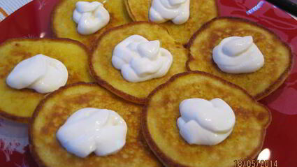 оладьи с рикоттой и бананом