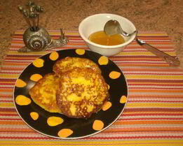 Оладьи с тыквой и творогом