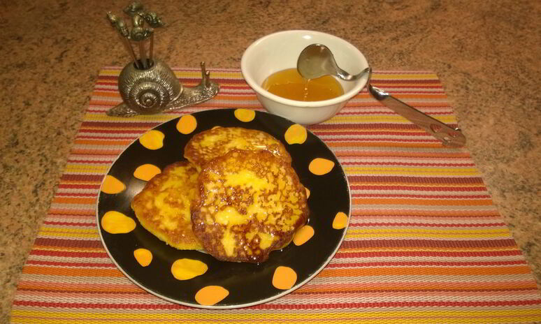 Рецепт оладьи с тыквой и творогом