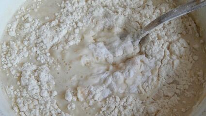 оладьи с яблоками на кефире