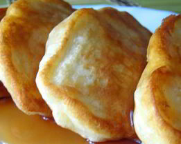 Оладьи с яблоками