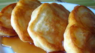 Оладьи с яблоками