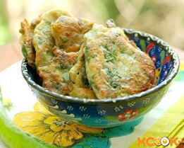 Оладьи со шпинатом