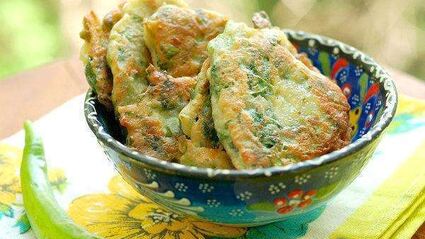 оладьи со шпинатом