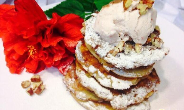 Рецепт оладьи яблочно-кабачковые с творогом