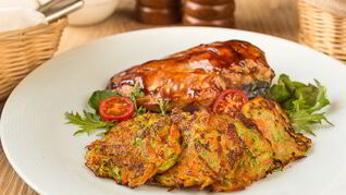 Овощные оладьи