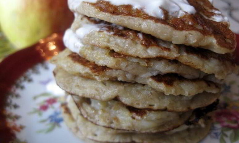 Рецепт овсяно-банановые оладушки