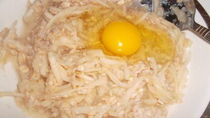 овсяные оладушки с яблоком и корицей