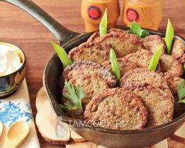 Печеночные оладьи с манкой