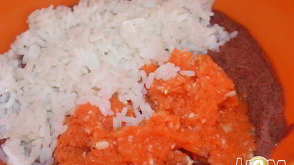 печеночные оладьи с рисом