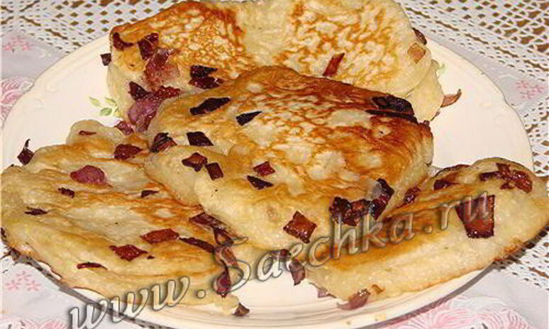 Рецепт постные оладьи с луковым припеком