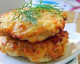 Простые оладьи из курицы