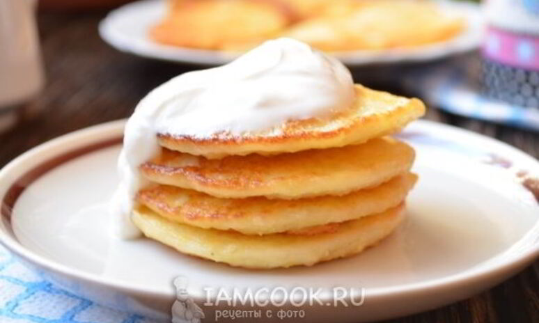 Рецепт пшенные оладьи с творогом