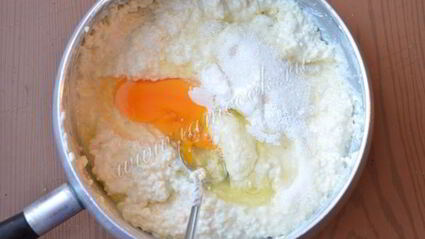 пшенные оладьи с творогом