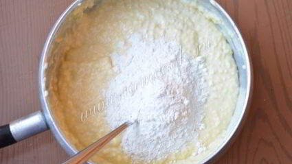 пшенные оладьи с творогом