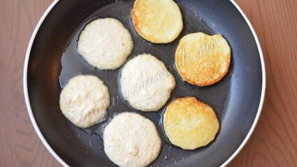 пшенные оладьи с творогом