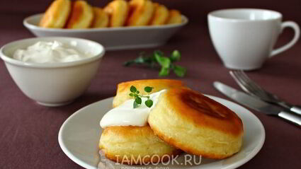 пышные оладьи на кефире с разрыхлителем