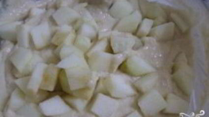 пышные оладьи с яблоками