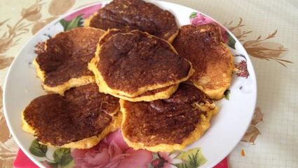 тыквенно-апельсиновые оладьи