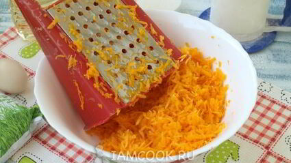 тыквенные оладьи с сырой тыквой