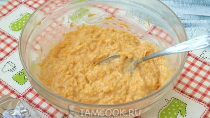 тыквенные оладьи с сырой тыквой