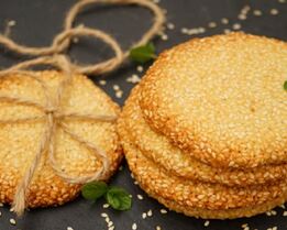 Быстрое хрустящее кунжутное печенье