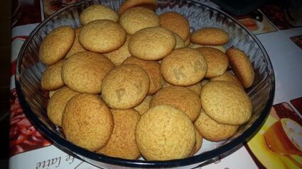 медовое песочное печенье