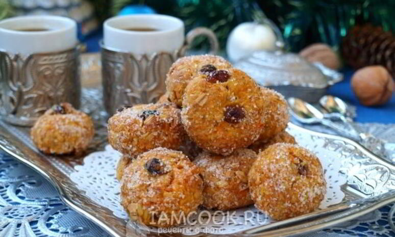 Рецепт морковное печенье с овсяными хлопьями