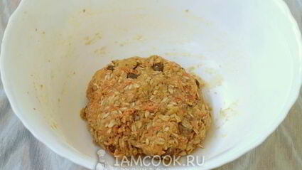 морковное печенье с овсяными хлопьями