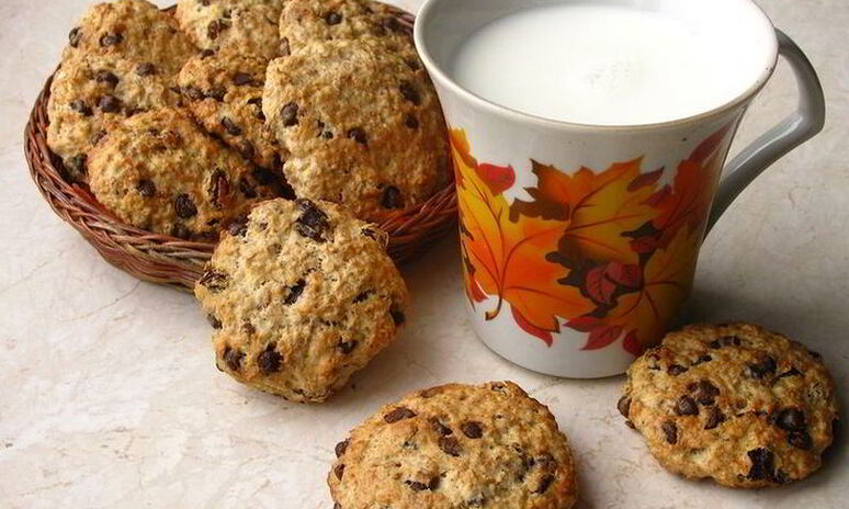 Рецепт овсяно-банановое печенье с изюмом и семечками