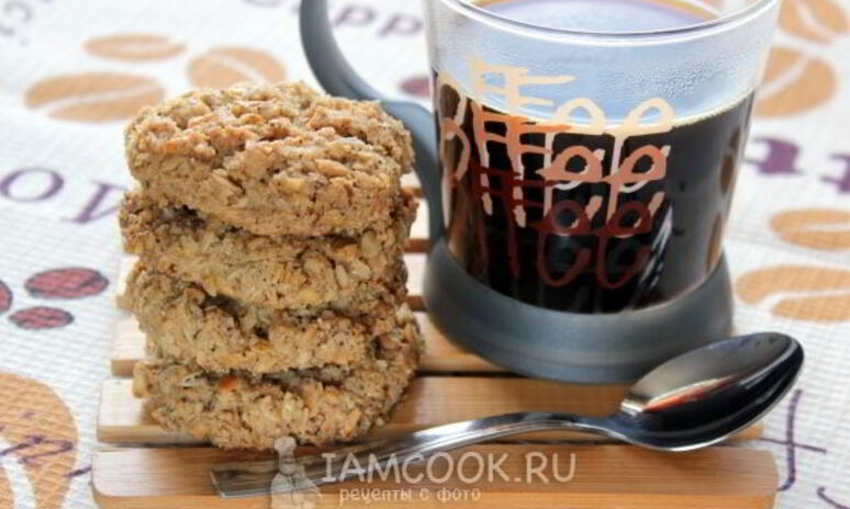 Рецепт овсяное кофейное печенье с цедрой