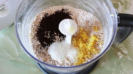 овсяное кофейное печенье с цедрой