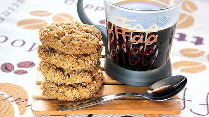 овсяное кофейное печенье с цедрой