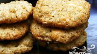 Овсяное печенье с белым шоколадом