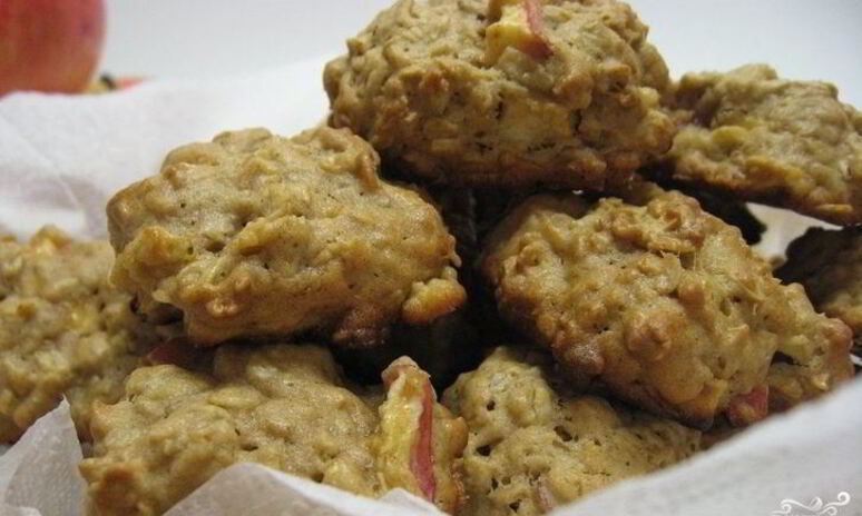 Рецепт овсяное печенье с яблоками